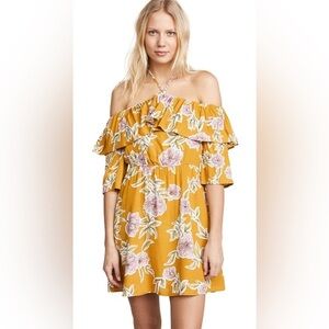 Cupcakes and Cashmere Fonda Floral Halter Dress size S NWT